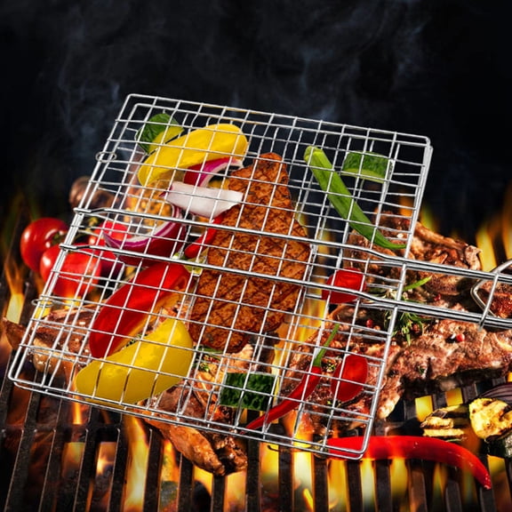 PBPBOX Barbecue Baking Net Grilling Net Stainless Steel Silver 1Pack