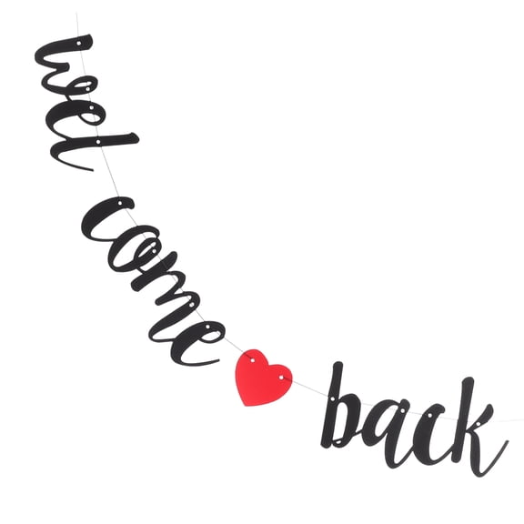 PBPBOX Classroom Decor Welcome Banner Black Lightweight for School Wall Hangings and Doors