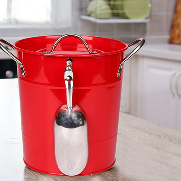PBPBOX Beverage Tub Red Iron Cooling for Celebrations 1 Set