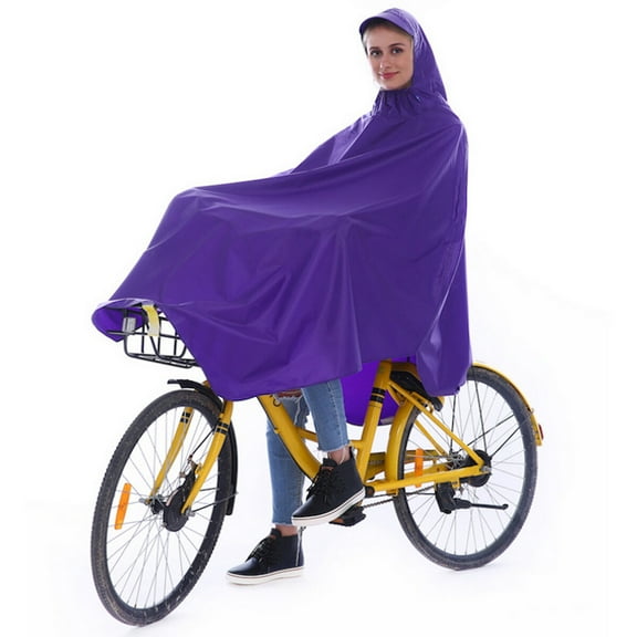 PBPBOX Waterproof Purple Raincoat for Cycling with Easy Fold and Breathable Comfort