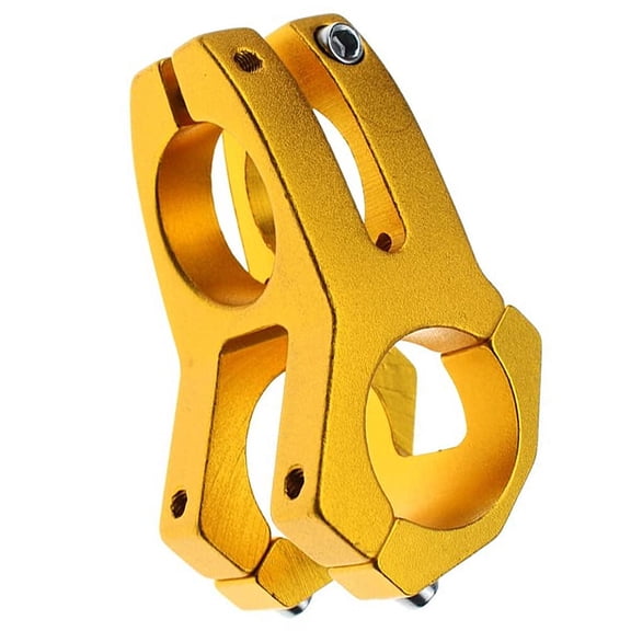 PBPBOX Short Universal Bike Handlebar Stem Aluminum Alloy Golden Finish for Mountain Track Bikes