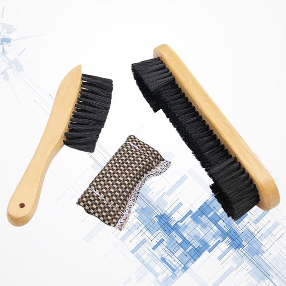 PBPBOX Billiard Table and Rail Brush 3 Pcs in 1 Set for Billiard Table Maintenance PVC