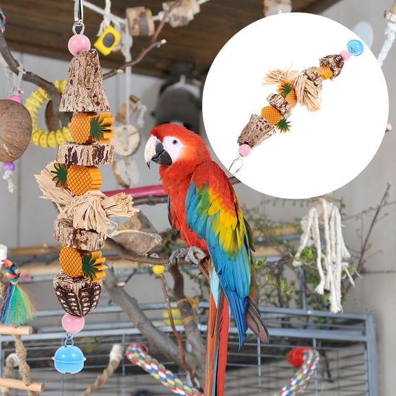 PBPBOX Parrots Chewing Supply Bird Toy Wood 1 Set
