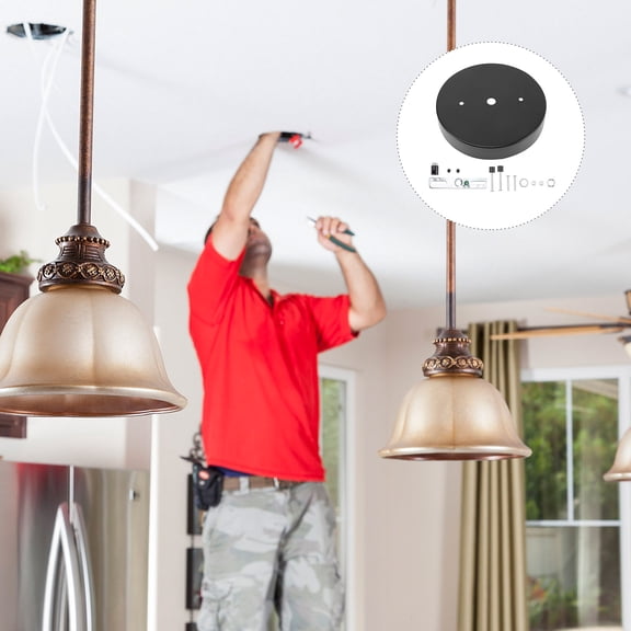 PBPBOX Ceiling Light Canopy Metal for Decorators in Home 1 Set 5.1x5.1in