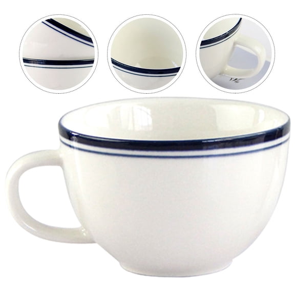 PBPBOX Blue Ceramic Mug for Storage Use and Practical for Coffee Tea Juice Milk Beverages 8.5oz