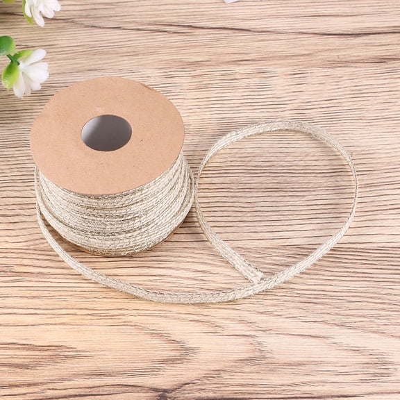 PBPBOX White Jute Webbing Ribbon for Weaving DIY Crafts Decoration and Embellishment