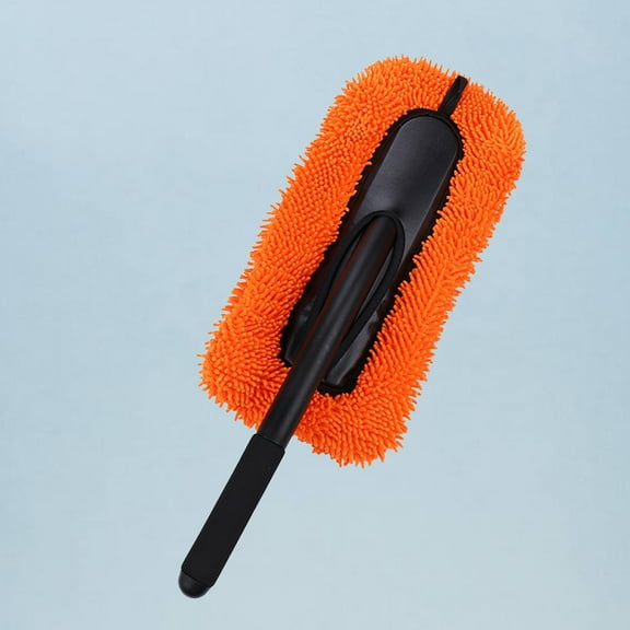 PBPBOX Car Dust Remover Microfiber Orange Dusting Tool For Household Cleaning 1Set