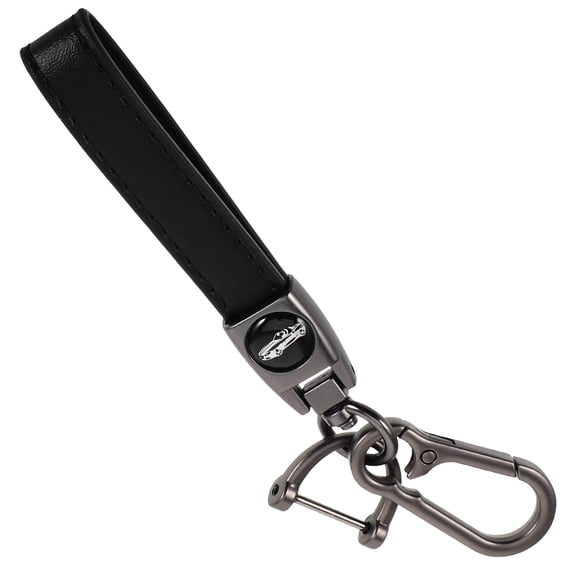 PBPBOX Black Metal Keychain with 360 Degree Rotatable Snap Ring Durable Car Key Holder