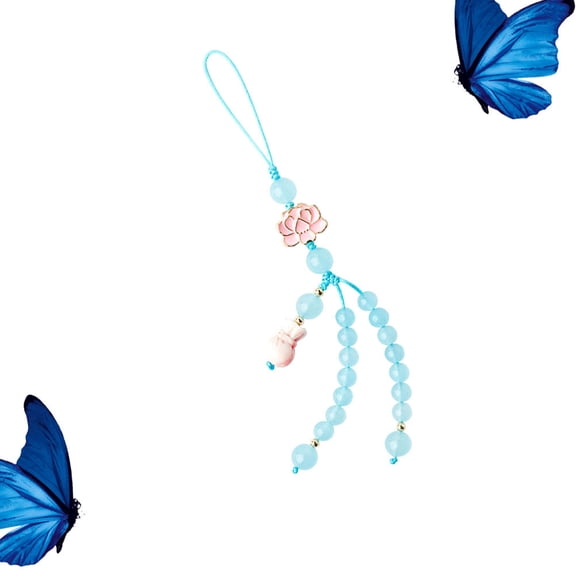 PBPBOX Cell Phone Pendant Mobile Phone Strap Crystal 1Pack