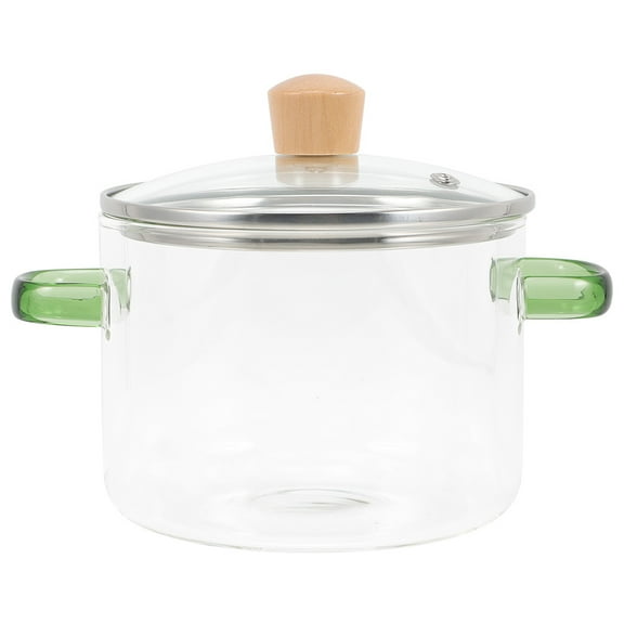 PBPBOX Glass Cooking Pan Transparent Stockpot 1Pcs for Housewarming
