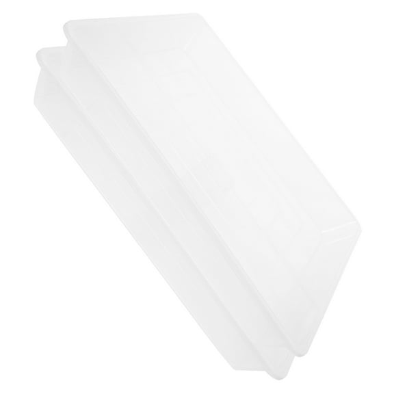 PBPBOX 2Pcs Transparent Plastic Planter Inserts with Water Catcher for Home and Office Plants