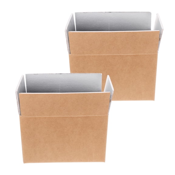 PBPBOX 2Pcs Multi Function Insulated Boxes with Aluminum Foil for Perishable Food Transport