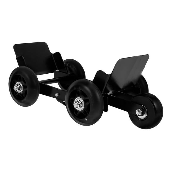 PBPBOX Black Motorcycle Tire Trolley Tool Sturdy Wheel Mover for Electric Tricycles