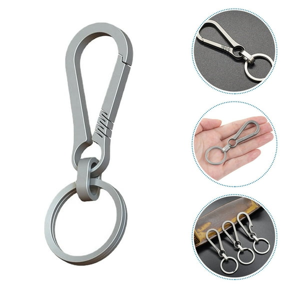 PBPBOX Compact Titanium Alloy Keychain with High Hardness for Waist Belt and Bag Ornament