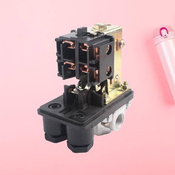 PBPBOX Air Compressor Pressure Controller Switch Vertical Design Black Durable Material