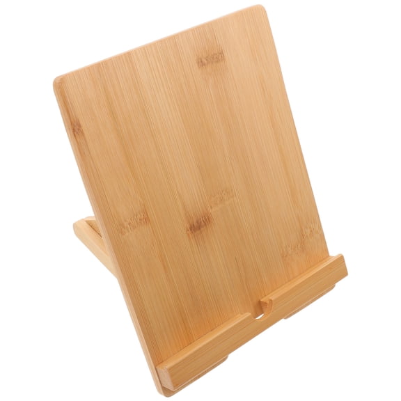 PBPBOX Bamboo Sign Holder Tabletop Menu Display Stand for Restaurant Office with Sleek Minimalist Design