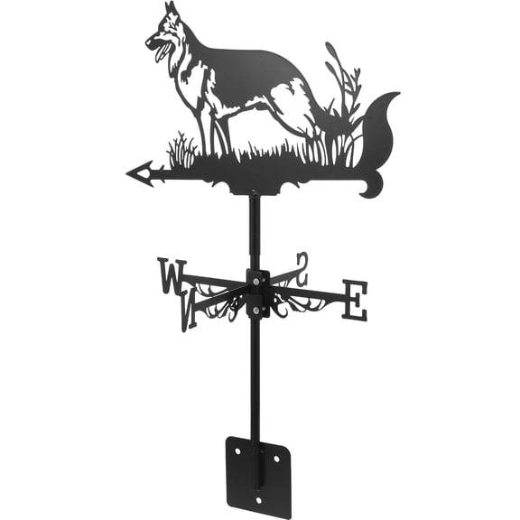 PBPBOX 1Set Metal Craft Iron Weathervane Decorative Weather Vane for Patio Lawn Garden
