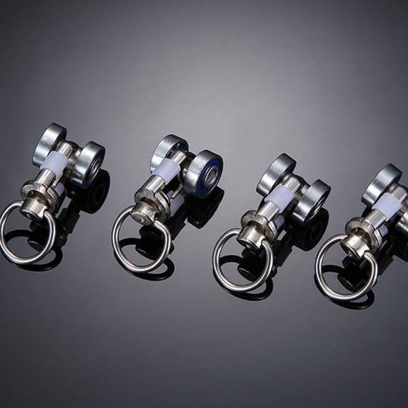 PBPBOX 12Pcs Multi Color Metal Curtain Runners with Bearing Rollers for Easy Window Curtain Repair