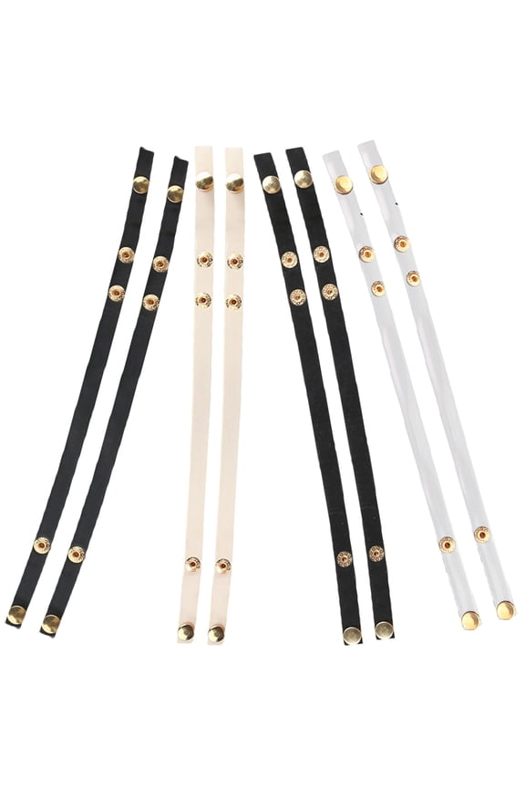 Detachable Ankle Straps For High Heels Snap Button Shoe Straps Elastic For Women