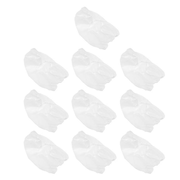 PBPBOX Disposable Nonwoven Cap White Full Face Cover for Wearing 20Pcs