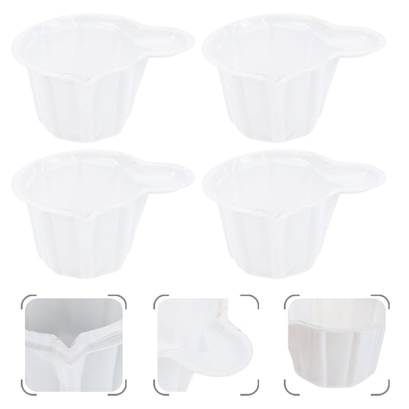 PBPBOX Disposable Urine Sampling Cups for Storage Use Lightweight Plastic White Handle Easy to Grasp 1000pcs