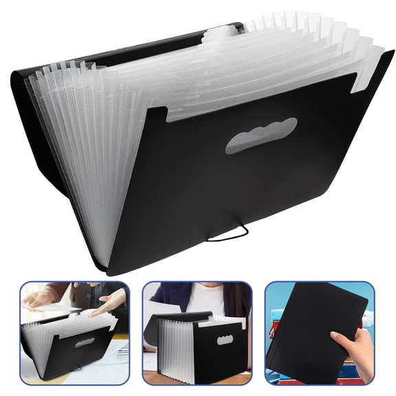 PBPBOX Documents Folder Plastic White Practical Design for Office Supplies 1 Piece