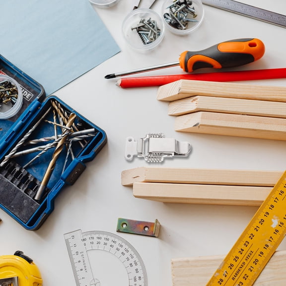 PBPBOX Drawer Toggle Latch Stainless Steel Latch Hook Silver For Industrial Use And Storage 1Set