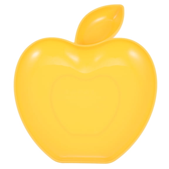 PBPBOX Yellow Apple Shaped Chip and Dip Serving Set with Sauce Compartment for Home