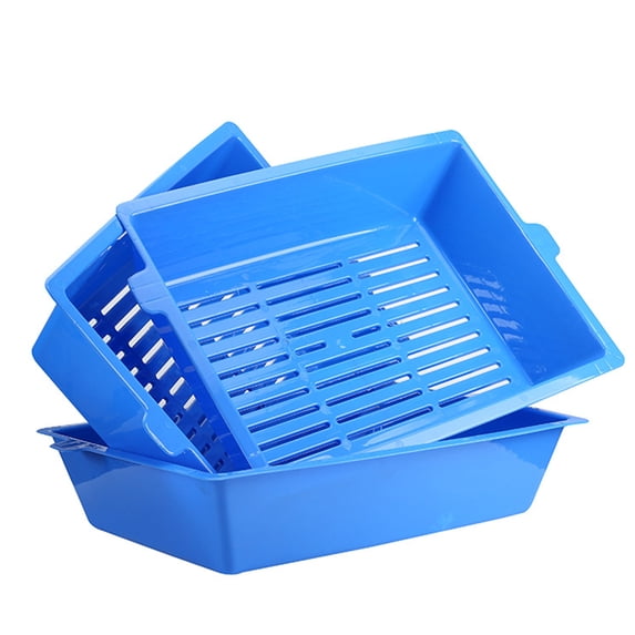 PBPBOX Durable Litter Box for Easy Cleaning and Comfort with Spill Prevention Design for Pet Use