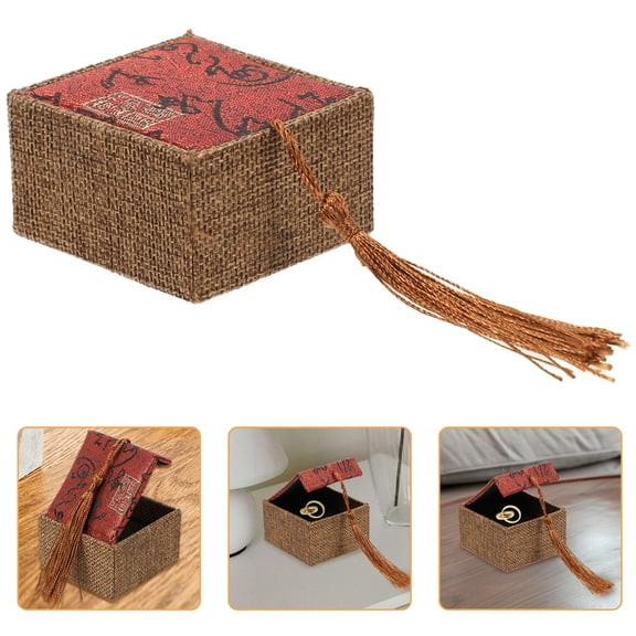 PBPBOX Small Vintage Jewelry Box Multi Fabric