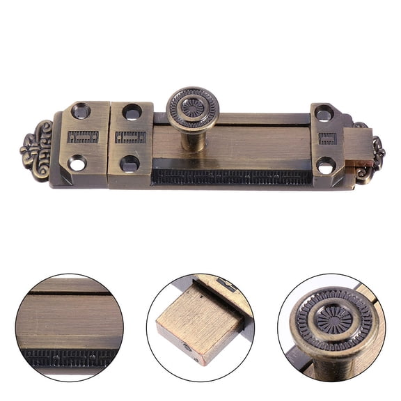 PBPBOX Door Bolt Lock in Chocolate Alloy for Secure Sliding and Swing Door Use