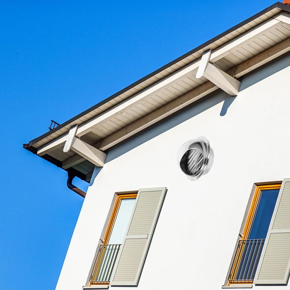 PBPBOX Round Wall Vent Cap Exhaust Vent Cover Silver 304 Stainless Steel 1Set