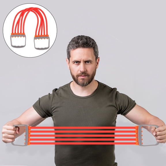 PBPBOX 1Pcs Elastic Resistance Band for Exercise Resistance Bands with Handles in Red