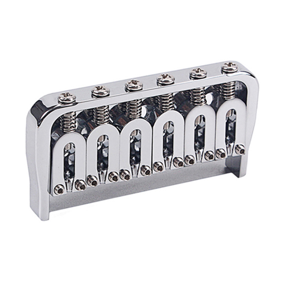 PBPBOX 1 Set Electric Guitar Bridge Accessories Silver Steel Tremolo Bridge Plate for Guitarists