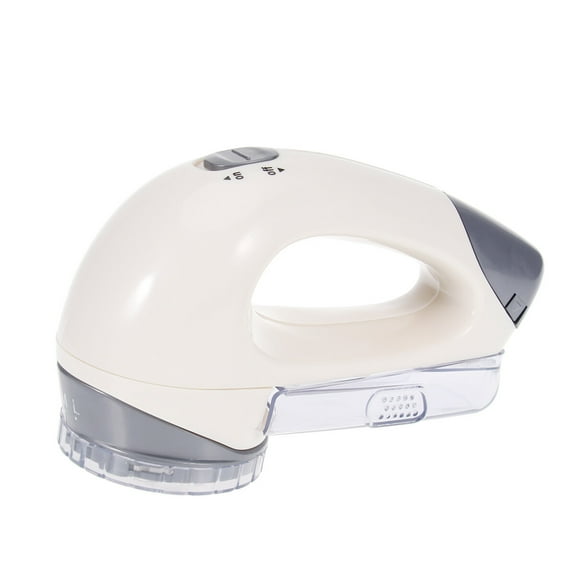 PBPBOX White Electric Lint Remover for Sweaters and Upholstery with Built-in Debris Storage