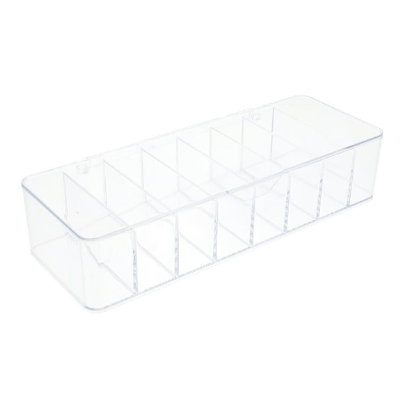 PBPBOX Clear Plastic Cable Organizer Box with Lid Large Capacity Cord Management