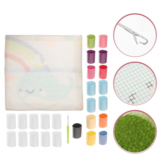 PBPBOX Embroidery Accessory 1 Set Yarn Multi Color DIY Indoor Use Craft Projects