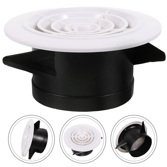 PBPBOX White ABS Dryer Vent Cover Replacement Wall Vent Cap with Large Airflow and Easy Installation