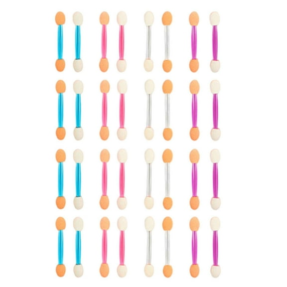 PBPBOX Pbpbox Eyeshadow Applicator Dual-Sided Latex and Plastic for Eye Makeup Assorted Color 120Pcs