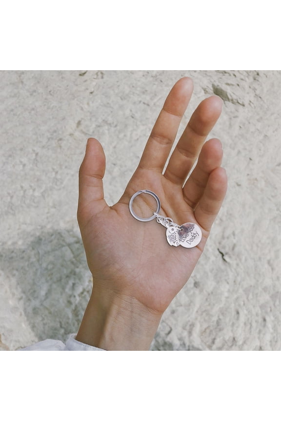 Fishing Hook Keyring Key Decoration Silver Durable Use 1Pcs For Male