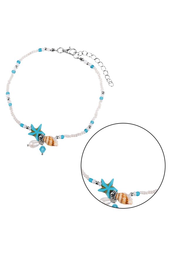 Blue Sea Star Shell Ankle Jewelry Fashion Anklet Durable