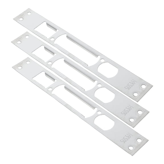 PBPBOX Front Door Locks 3Pcs Anti Theft Deadbolt Strike Plate For Exterior Doors 10 22X1 41X0 24in