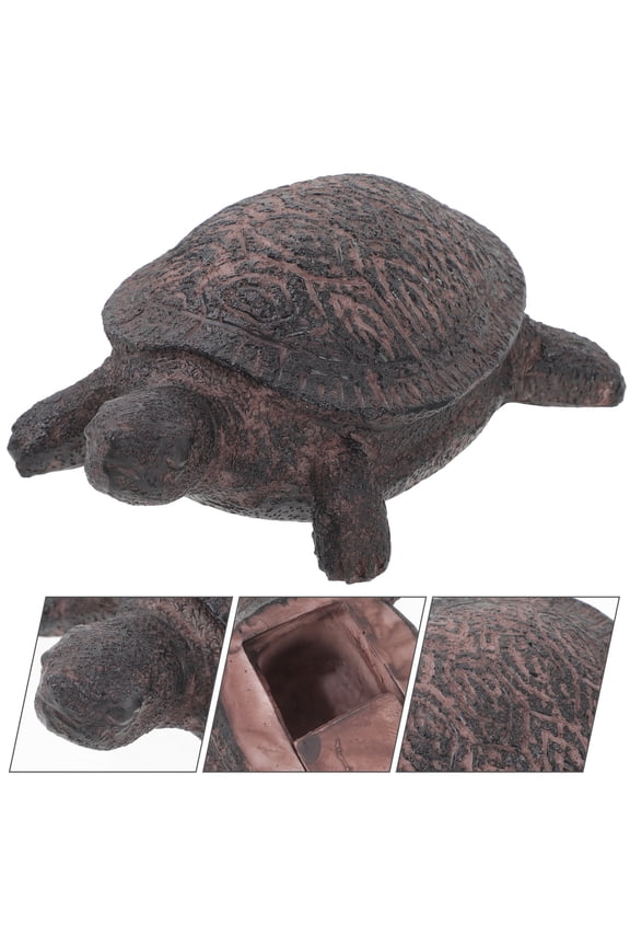 Key Hiders Outside Decorative Key Holder Dark Brown Resin 1Pack