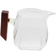 thumbnail image 1 of PBPBOX Transparent Glass Sauce Container with Wooden Handle for Home Dripless Serving, 1 of 8