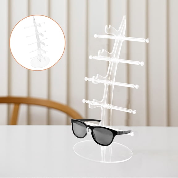 PBPBOX Multi Tier Acrylic Glasses Holder Rack for Desktop Storage of Sunglasses and Optical Glasses