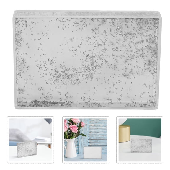 PBPBOX Glitter Photo Frame Transparent Blank Picture Frame for Party 1Pcs