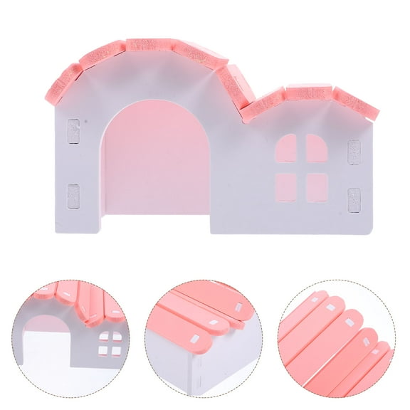 PBPBOX Guinea Pig Hideout Small Animal Sleeping House Durable Habitat for Bunnies and Hamsters 1 Set