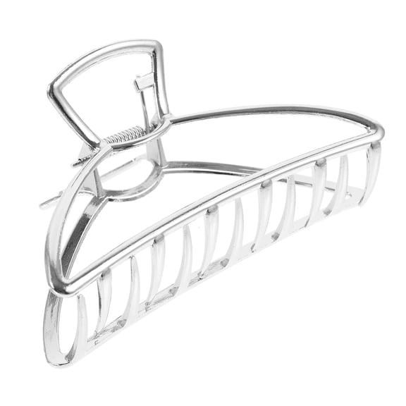 PBPBOX Hair Accessories for Girls Silver Metal Grip Clip Minimalist Daily Use 1Set