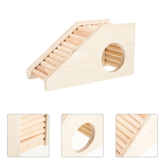 PBPBOX Beige Wooden Hamster Hut for Indoor Pet Use Multi-Functional Design