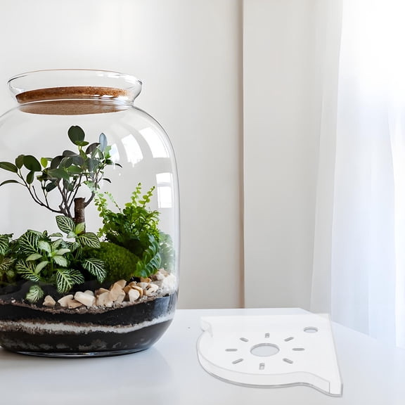 PBPBOX Hanging Aquarium Planter Stand White ABS Stable Storage For Home Aquarium Setup 1Pack